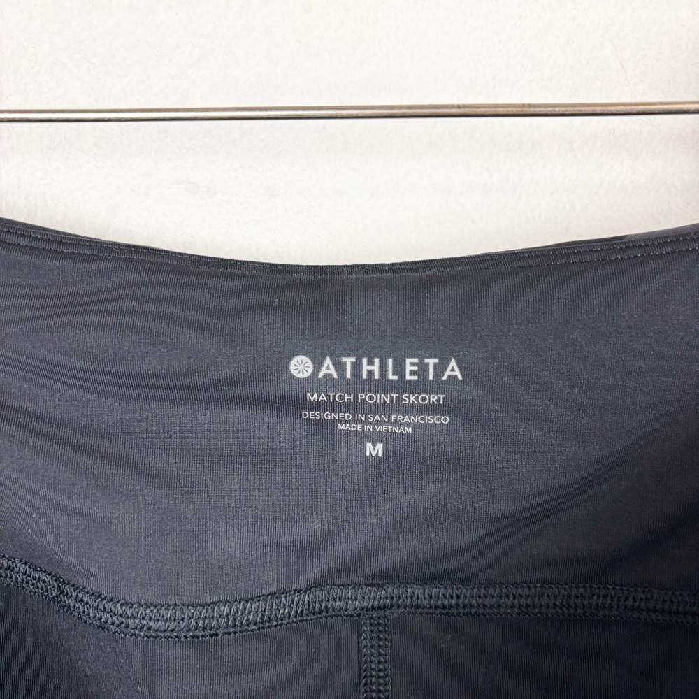 Athleta Black Camo Match Point Tennis Skort Sz M - Picture 7 of 12